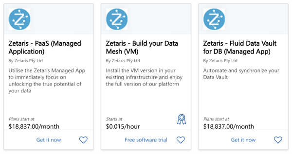 For a limited time only, receive 20% off our standard Zetaris Azure Marketplace pricing